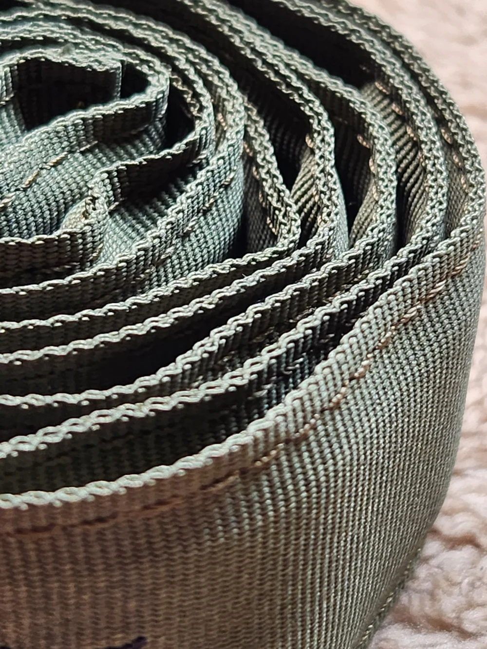 Olive Green Tactical Belt with Navy Embroidered Logo Vinyard Vines 2XL
